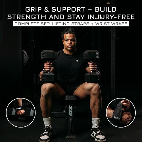 Miniatura 2 de Breaking Limits Paquete de muñequeras para levantamiento de pesas para levantamiento de pesas para levantamiento de pesas para levantamiento de