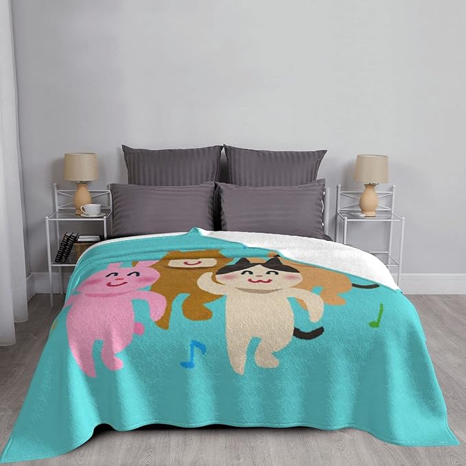 Amazon Co Jp 人気 いらすとや 1 オフィス 昼寝 タペストリー 掛け布団 エアコン毛布 エアコンキルト 車用 静電気防止 ひざ掛け 防寒 ユニーク フランネル 掛け毛布 暖かくて快適 柔らかい シーツ ブランケット ホーム キッチン