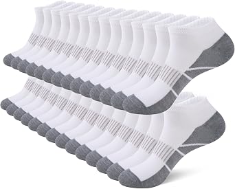 COOVAN Mens 14 Pack Ankle Socks, Low Cut Thin Comfort Breathable Casual Socks 14 Pairs Shoe Size 6-11