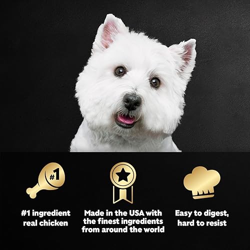 Miniatura 2 de Cesar Loaf & Topper in Sauce Wet Dog Food Rotisserie Chicken Flavor with Bacon & Cheese, 3.5 oz. Easy Peel Trays, 24 Count (Pack of 1)