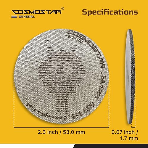 Miniatura 3 de Cosmostar - Filtro reutilizable de metal con pantalla de disco espresso de 2.106 in para portafiltro, cesta de filtro profesional, barista