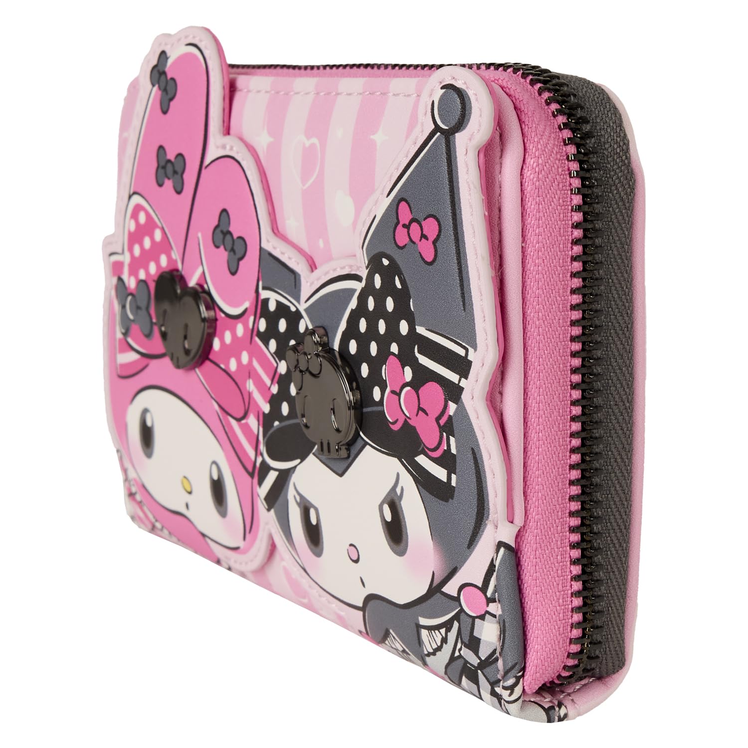 Amazon.com: Loungefly Sanrio My Melody and Kuromi Zip Around  display picture 2