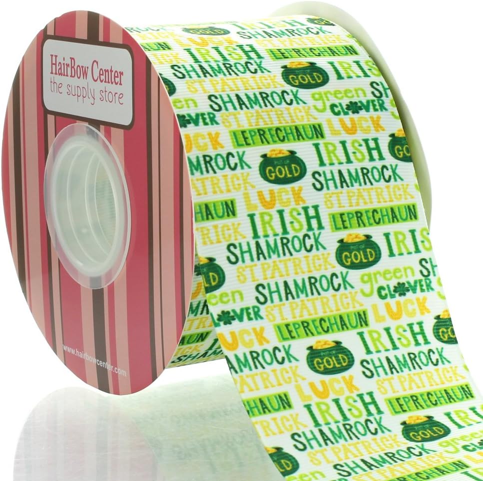 3" St Patricks Day Grosgrain Ribbon 25yd