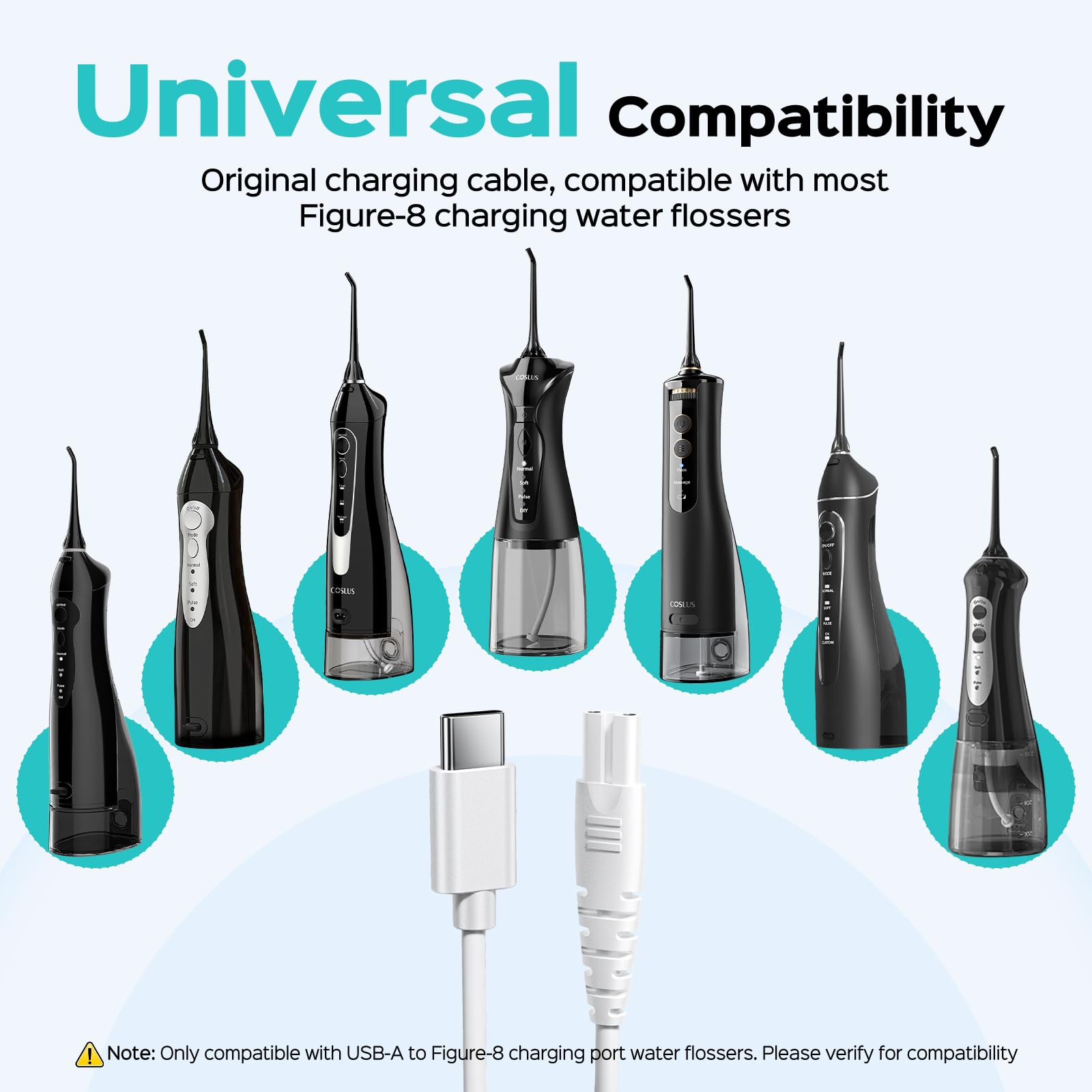 Coslus water flosser charging port inspection