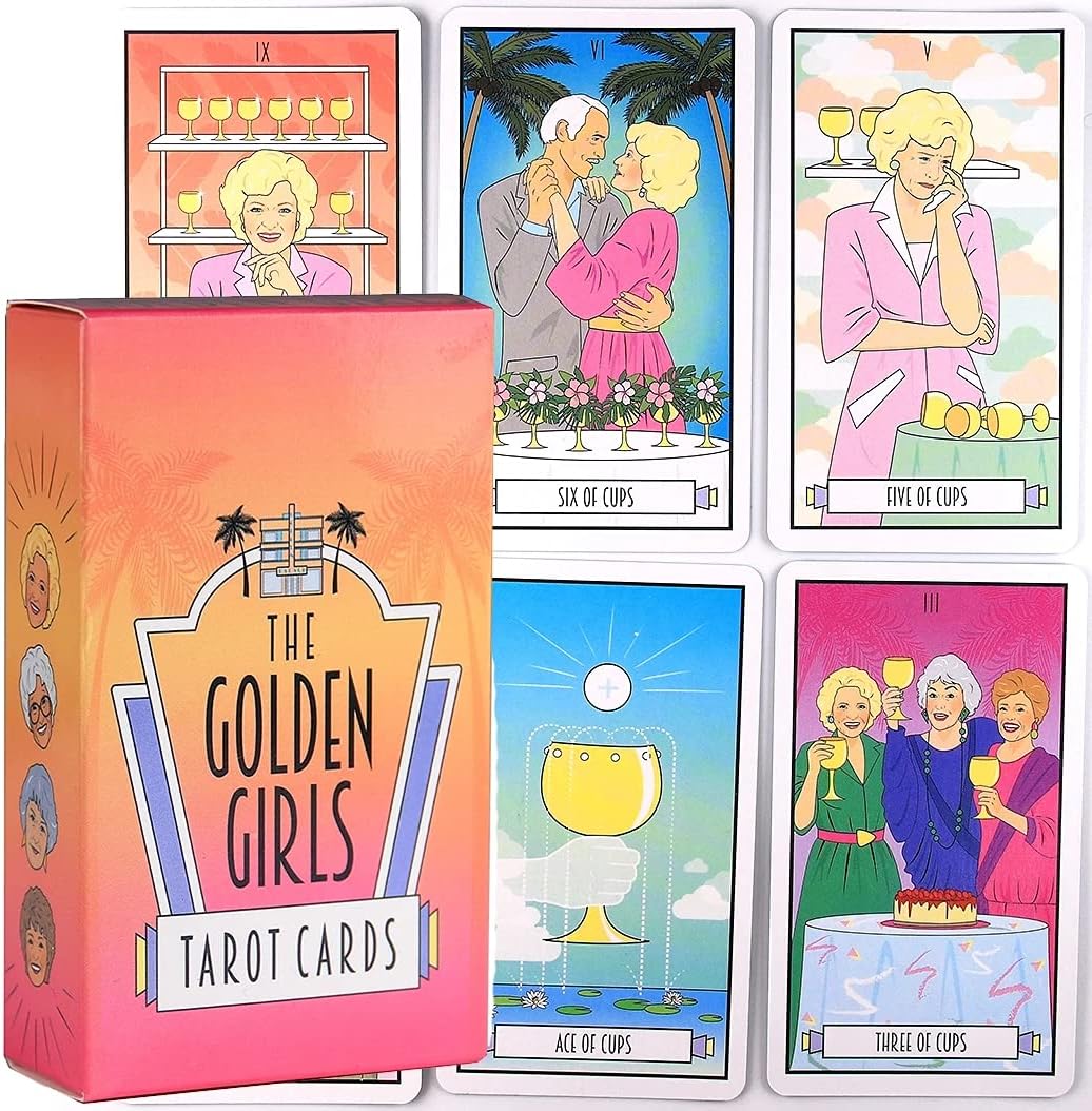 QILAIHIY The Golden Girls Tarot Cards Deck for Adults Women Men Fortune Telling Divination Card Without Guidebook