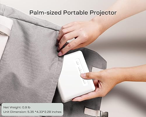 Miniatura 6 de Actualizado 2024Mini proyector con WiFi Bluetooth, portátil compatible con 1080P película iPhone YOTON Video proyector para cine en casa, compatible