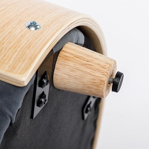 Miniatura 10 de Sofá para perro, camas para perros con cojín extraíble, sofá para mascotas con patas de madera maciza y respaldo de madera doblada, sofá para perros