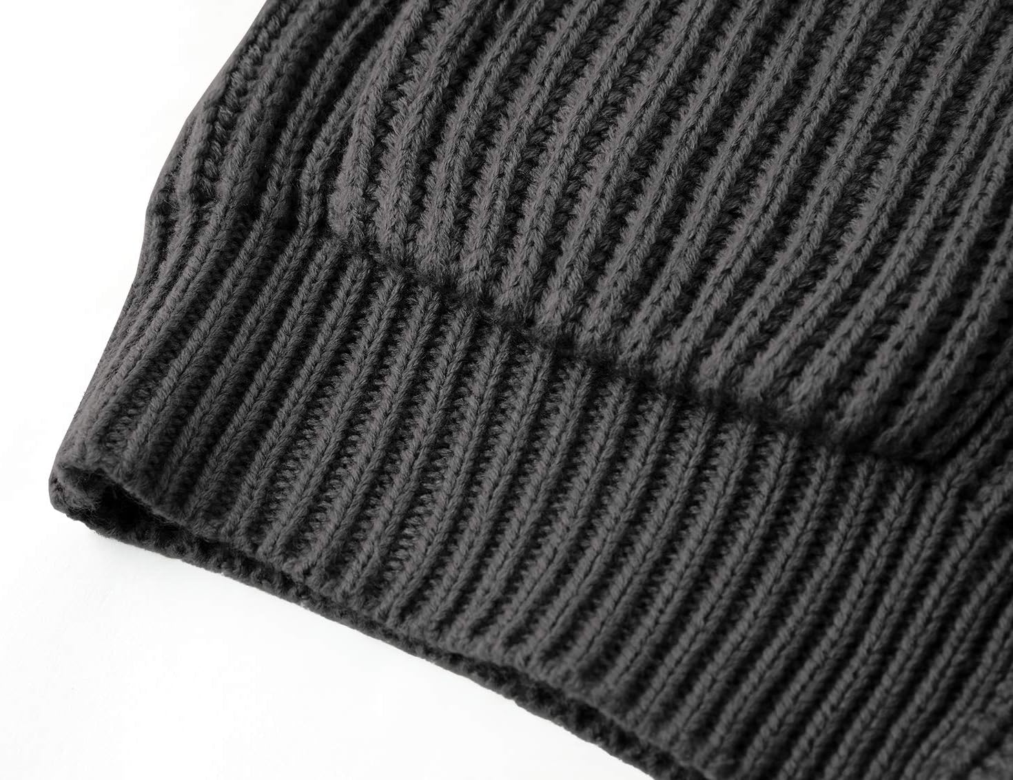 Runcati Mens Shawl Collar Cardigan Sweaters Button Down Open Front Knitwear Cable Knitted Ribbed Jackets Outwear - Image 7