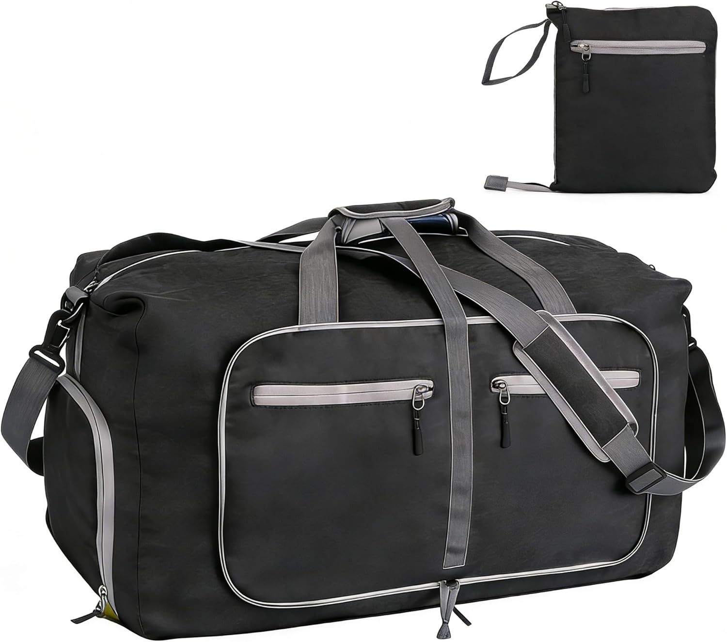 65l Foldable Duffles Bag,Large Duffle Bags for Travel,Waterproof Packable Duffle Bag for Travels,Travel Organizer Pouch Weekend Overnight Tote for Men Women