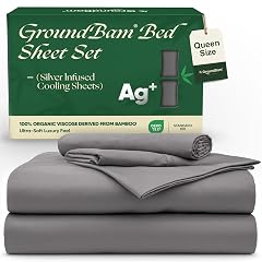 Silver Infused Bed Sheets Set Temperature-Regulating Fabric with Self-Cleaning Technology for 3X Freshness Sleep Genuine 100 Organic Viscose