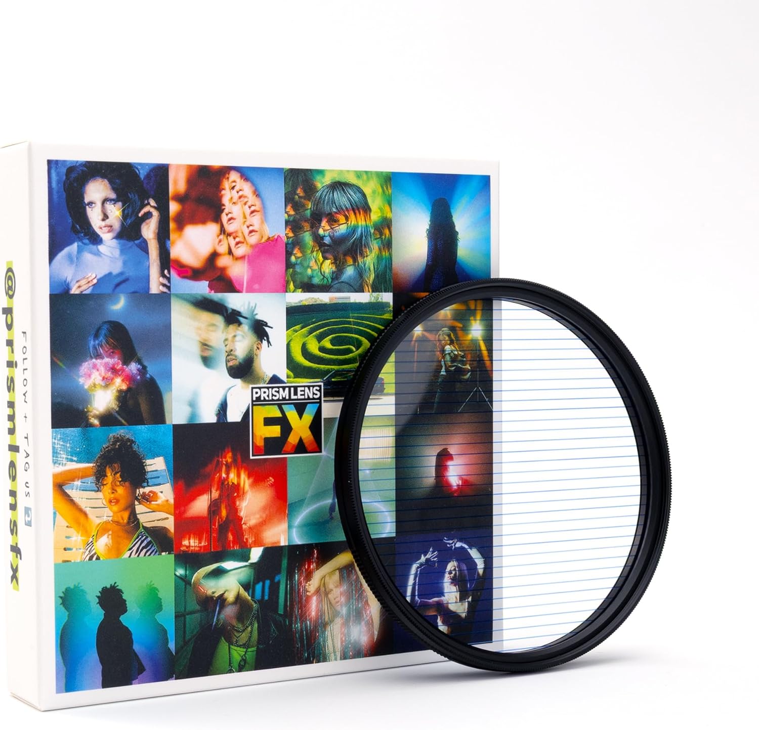 Prism Lens FX Blue Flare FX Filter | 77mm Circular Threaded | Creates Anamorphic-Inspired Streak Flares from Highlight Sources!