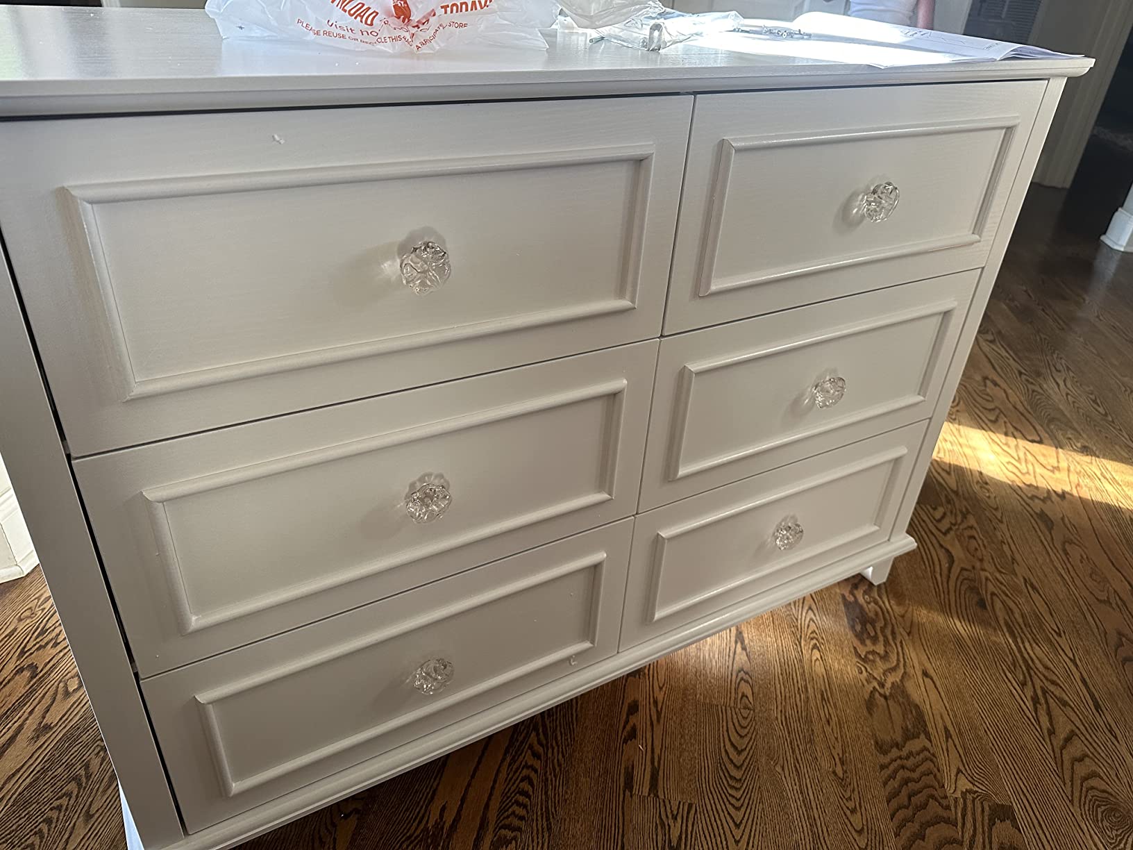 38/mo Finance HOSTACK 6 Drawer Double Dresser for Bedroom, Modern