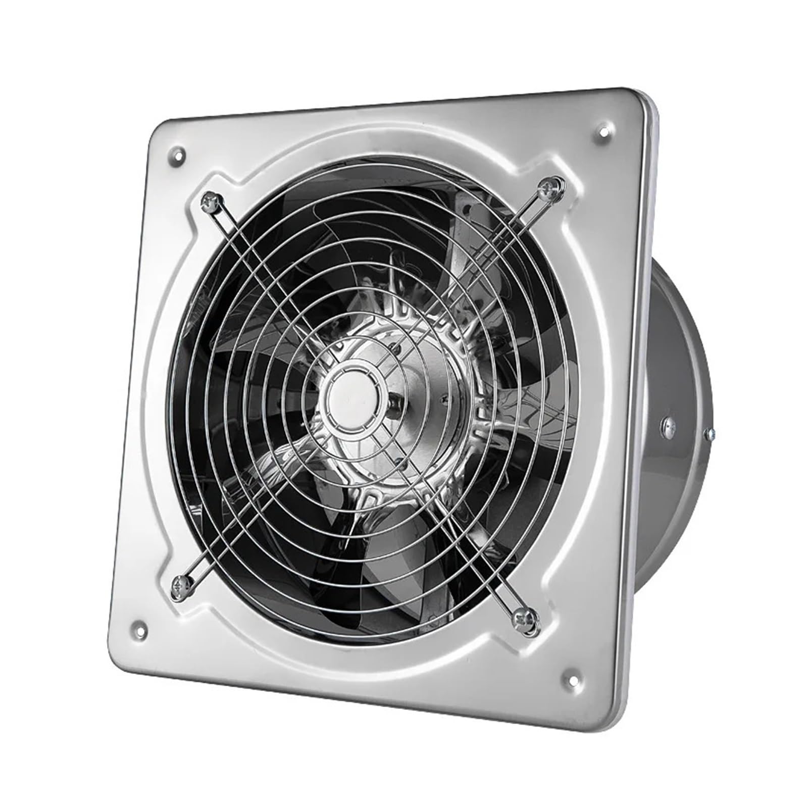 Ventilatore 6''7'' Booster Fan Estrattore Ventola Di Scarico Ventilatore For Tubo Di Ventilazione For Bagno WC Cucina Parete Finestra Ventilatore In Acciaio Inossidabile(7inch)