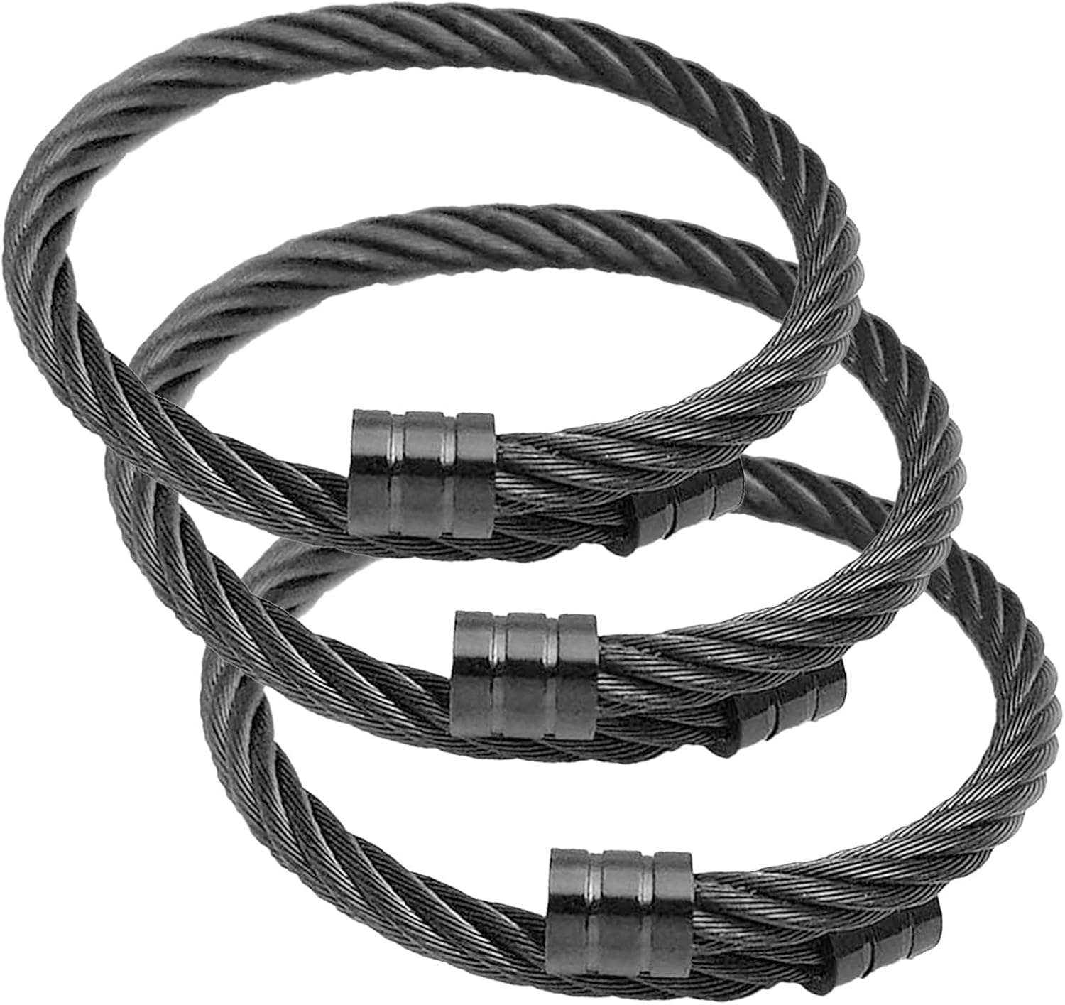 YEGE 3Pcs Crainoc Titanium Bangle,Crainoc Titaniumion