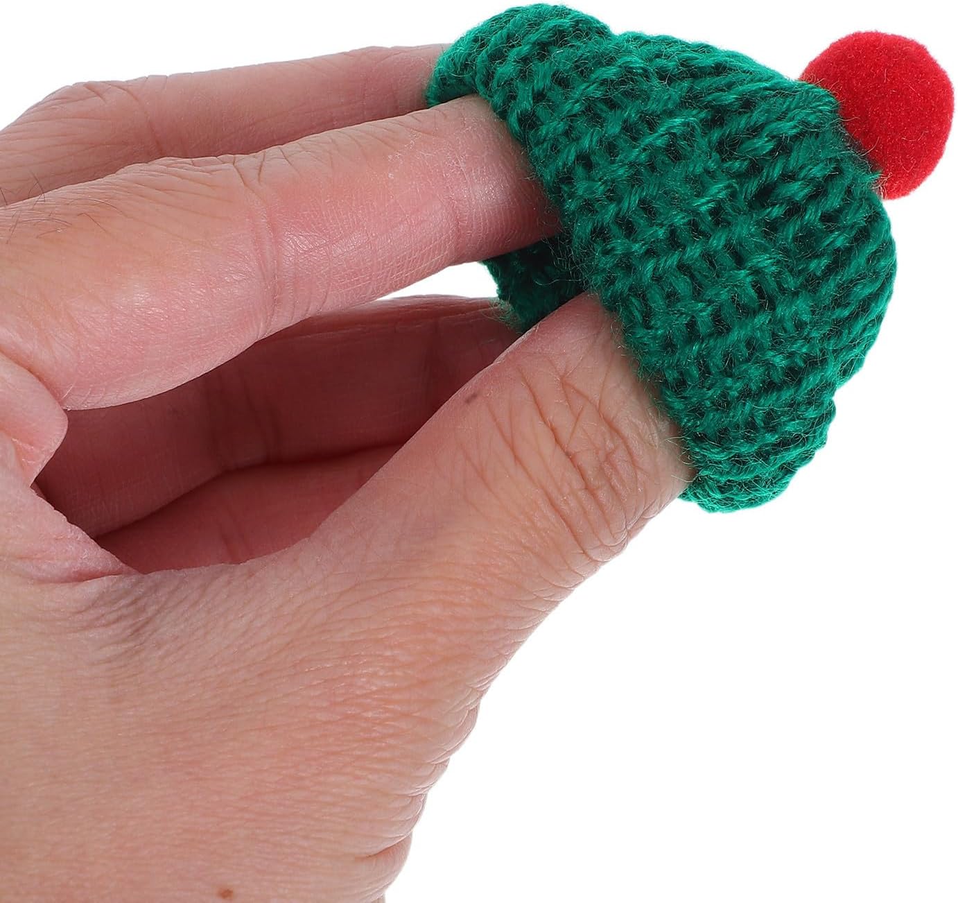 60pcs Mini Knitting Hats for Doll and Bag Christmas Ornament Craft image 4