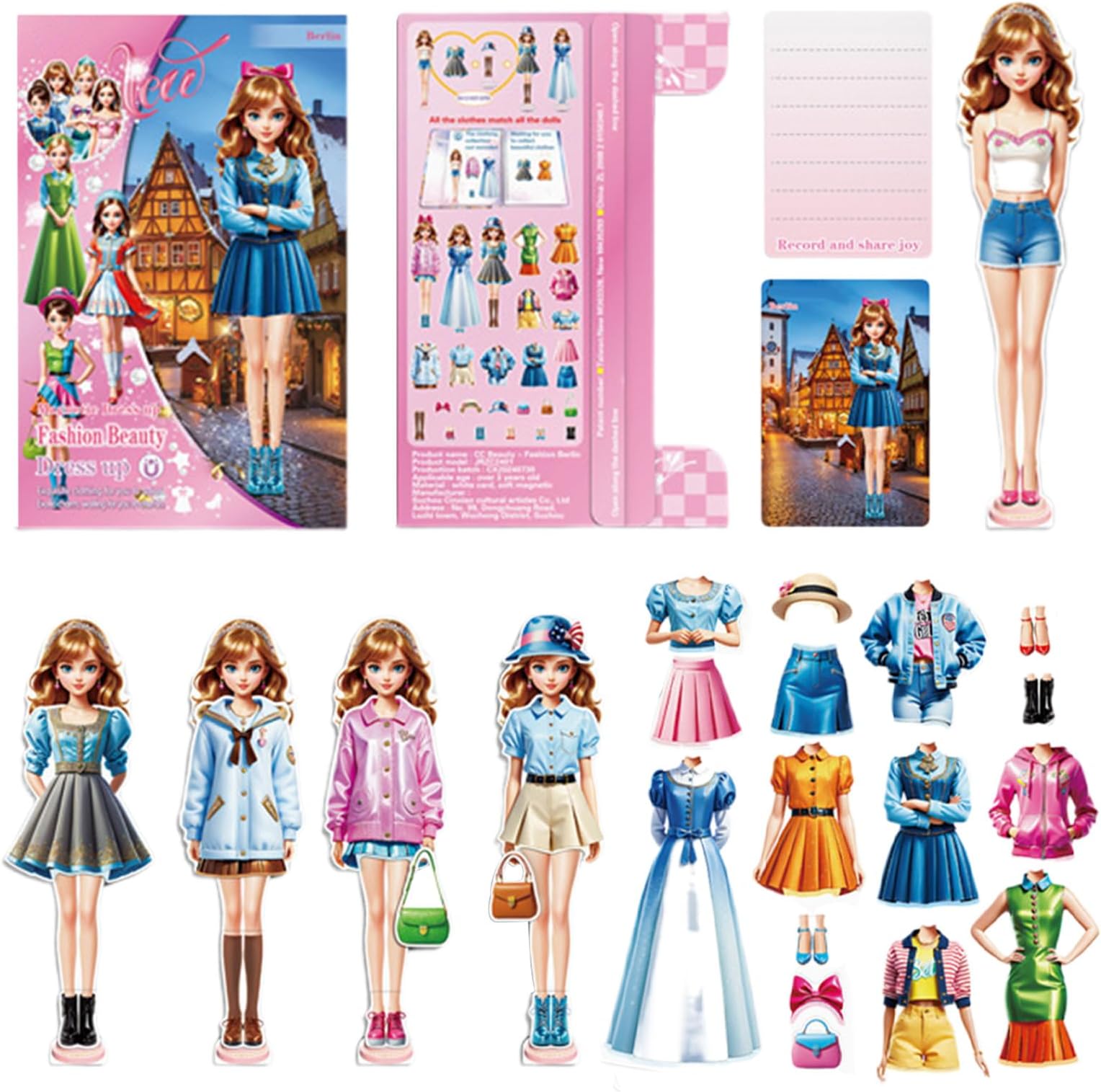 Générique Giochi Di Travestimento - 0,98 pollici Set Di Bambole Principessa - Educational Attività per Bambini, Gioco Di Finzione E Giocattolo per Sviluppo Creativo