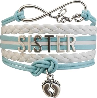 Infinity Collection Sister Bracelet -Sister Jewelry- Sister Charm Bracelet, Big Sister Bracelet for Girls- Gift for Sisters
