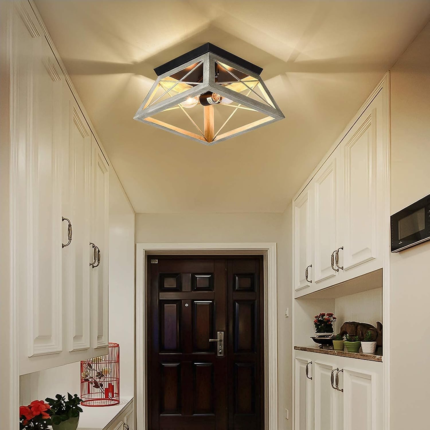 Frее Shірріng 🛒 KDG Farmhouse Flush Mount Ceiling Light Rustic Light Fixture Industrial Ceiling Light,for Kitchen Bedroom Laundry Foyer Hallway Flаѕh Dеаlѕ - 70% оƒƒ KDG Farmhouse Flush Mount Ceiling Light Rustic Light Fixture Industrial Ceiling Light,for Kitchen Bedroom Laundry Foyer Hallway