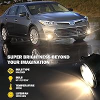 Vista 2 de Conjunto de luz antiniebla compatible con Toyota Venza Camry Corolla RAV4 Yaris Prius Highlander Avalon Matrix Solara 2006-2013 para Lexus GS350