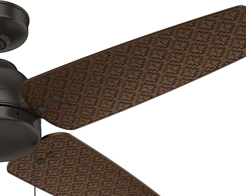 Miniatura 6 de Hunter Sunnyvale Ventilador de techo para interiores y exteriores con control de cadena de tracción, 52 pulgadas, bronce