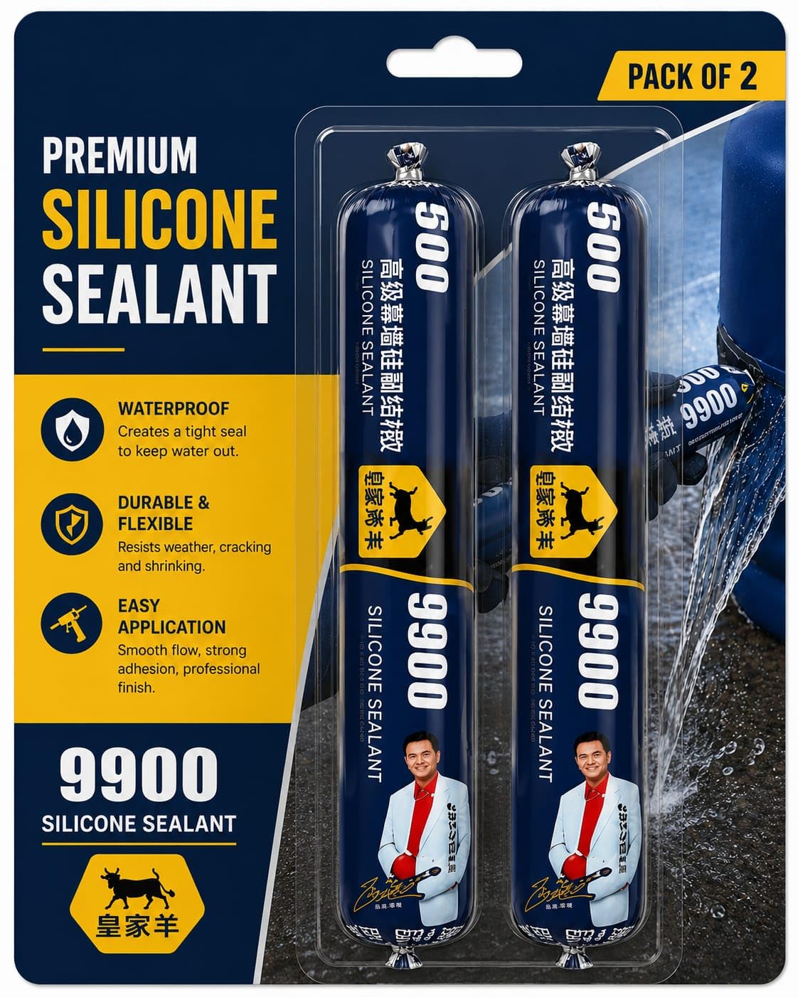 Waterproof Silicone Sealant Fast Drying Roof Repair Adhesive | Quick Leak Fix Waterproof Sealant for Roof, Concrete, Water Tank, Iron, Galvanized Steel, Metal & Aluminum Surfaces-image-14