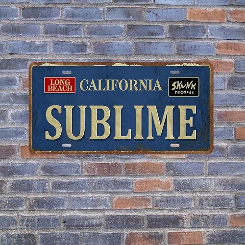 Miniatura 4 de Sublime - Póster de metal vintage, letrero de metal Sublime California, letreros divertidos de calles, póster sublime de los años 90, pósteres