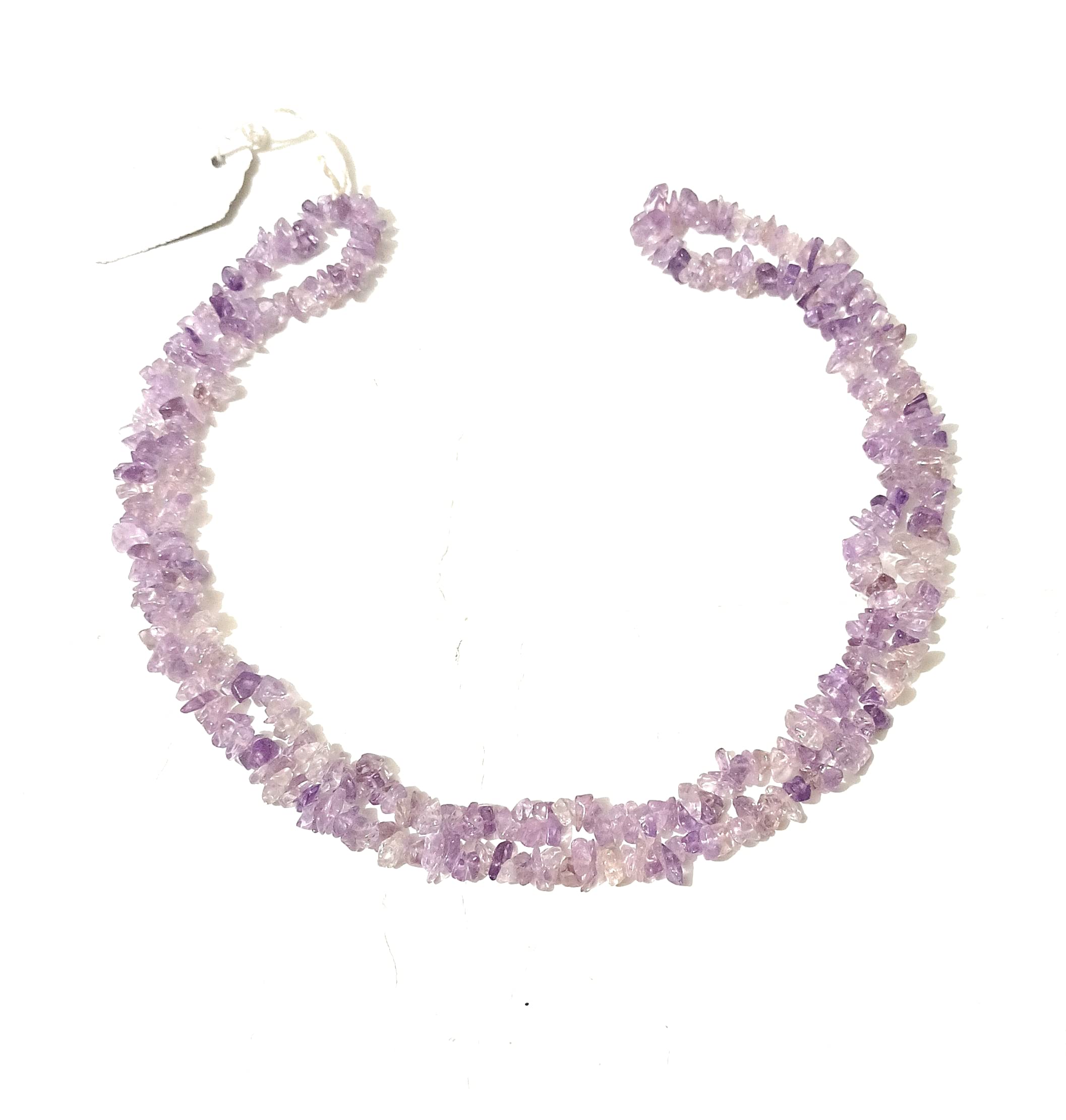 Copeaux d'améthyste naturelle sur fil pour atelier bijoux de naissance