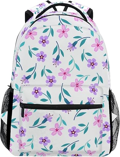 flower print backpack