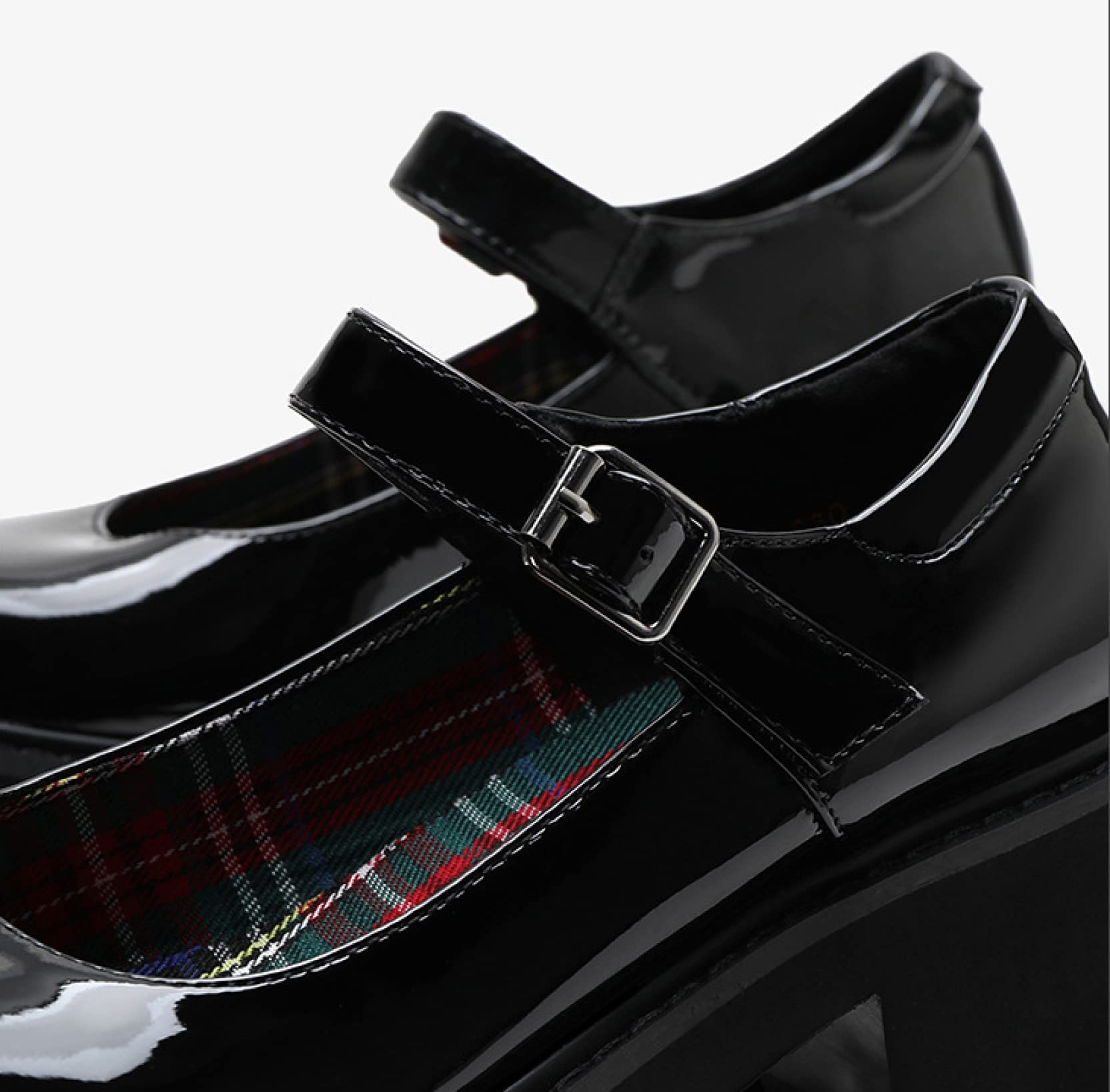 Frauen klobige Plattform Mary Jane Schuhe Retro Schnallenriemen runde Zehen Wohnungen Flacher Mund japanische süße Lolita Prinzessin Schuhe