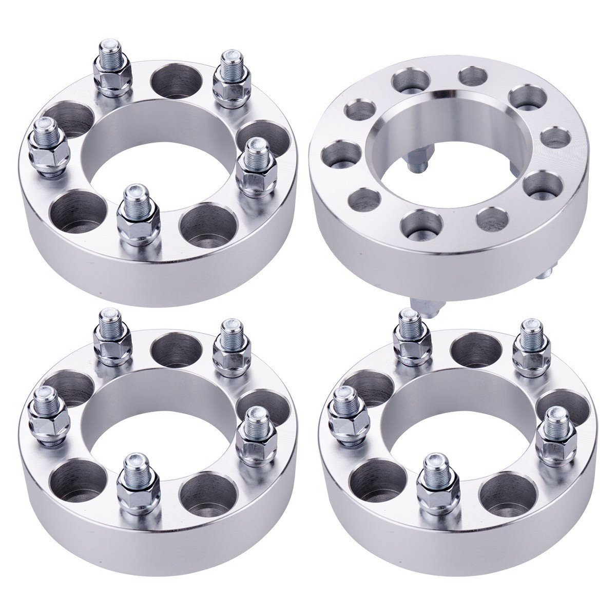 WHEELTECH4pcs Wheel Spacers 1.5 Inch 5x5.5 to 5x5.5 with 1/2" Studs fit for 1994-2001 for Ram 1500 1996-2001 for Ram 1500 Van 1976-1993 for Ramcharger
