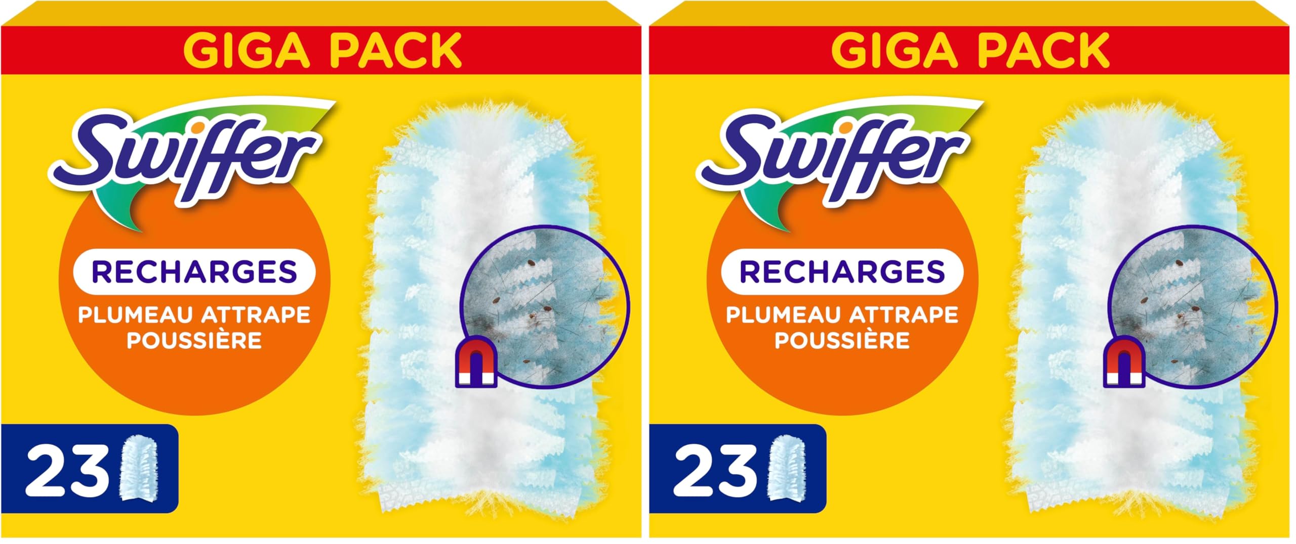 Swiffer Duster Plumeau Recharges élimine la saleté tenace des endroits inaccessibles