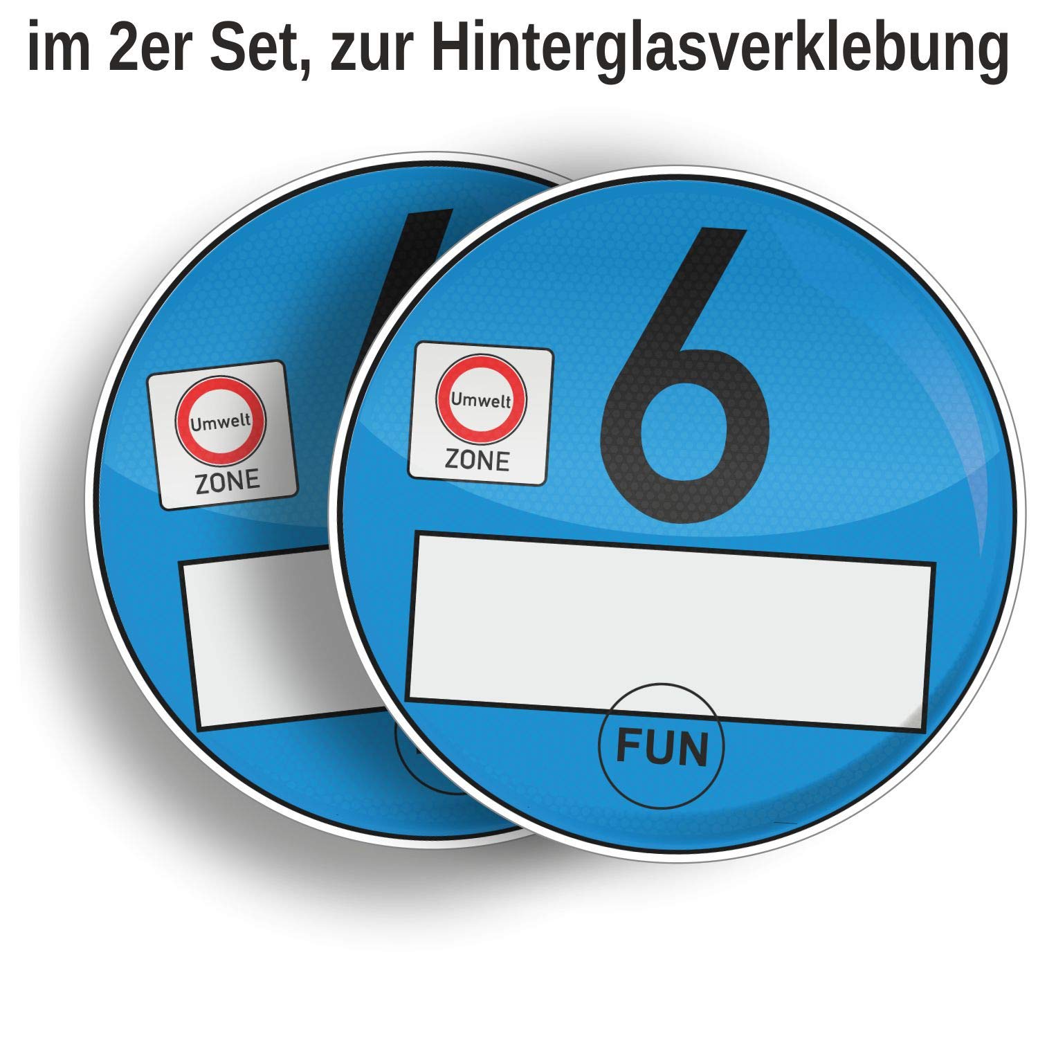 Finest Folia Haftfolie E Plakette Für Windschutzscheibe Umweltplakette
