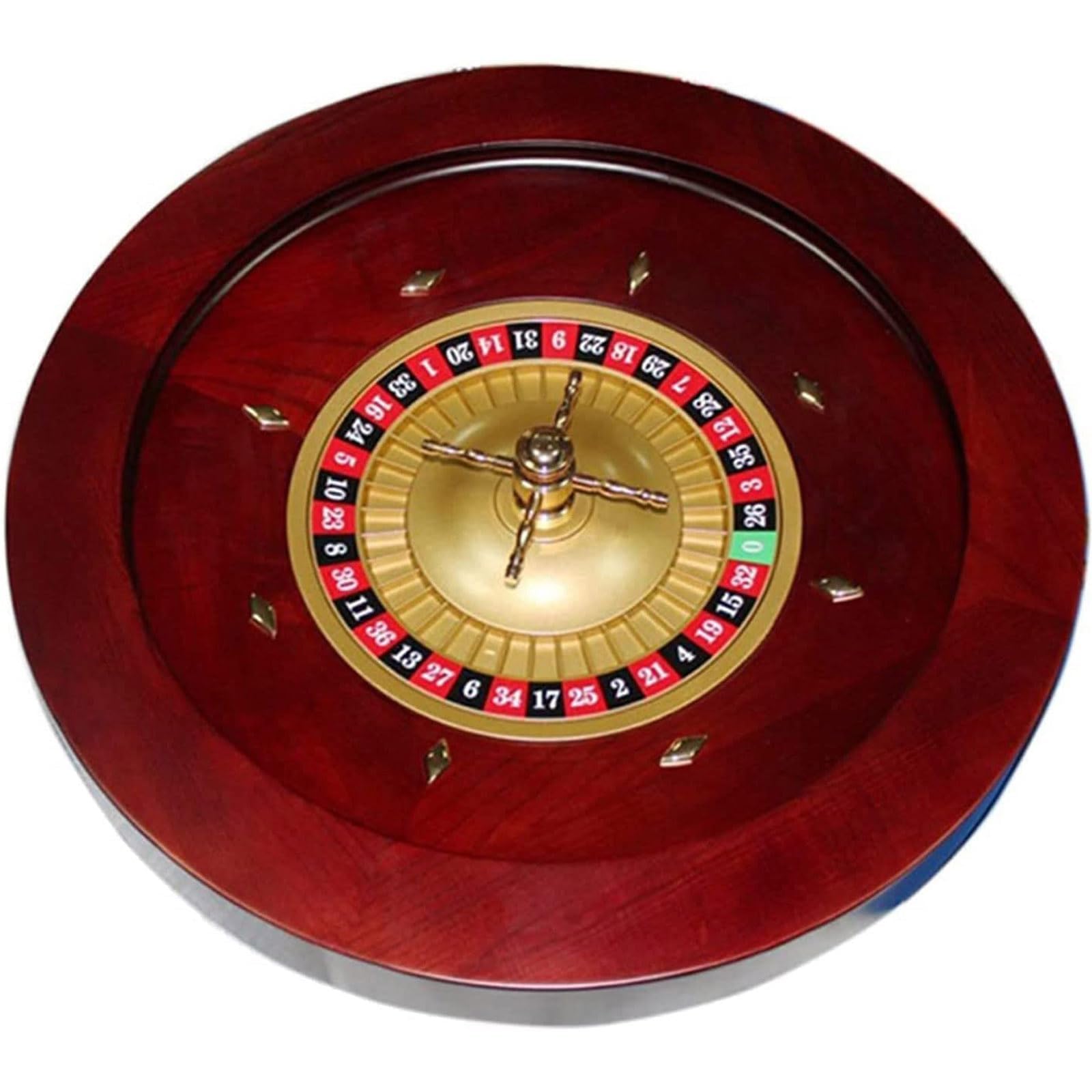 Deluxe High Glossy Roulette Wheel Set - Precision Bearings, Realistic Rotation, Perfect for Club Party or At-Home Game Night