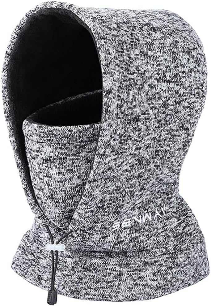 Balaclava Ski Mask Windproof Double Layers Fleece Winter Sports Cap Neck Gaiter Face Warmer Ski Hat Cycling Cap
