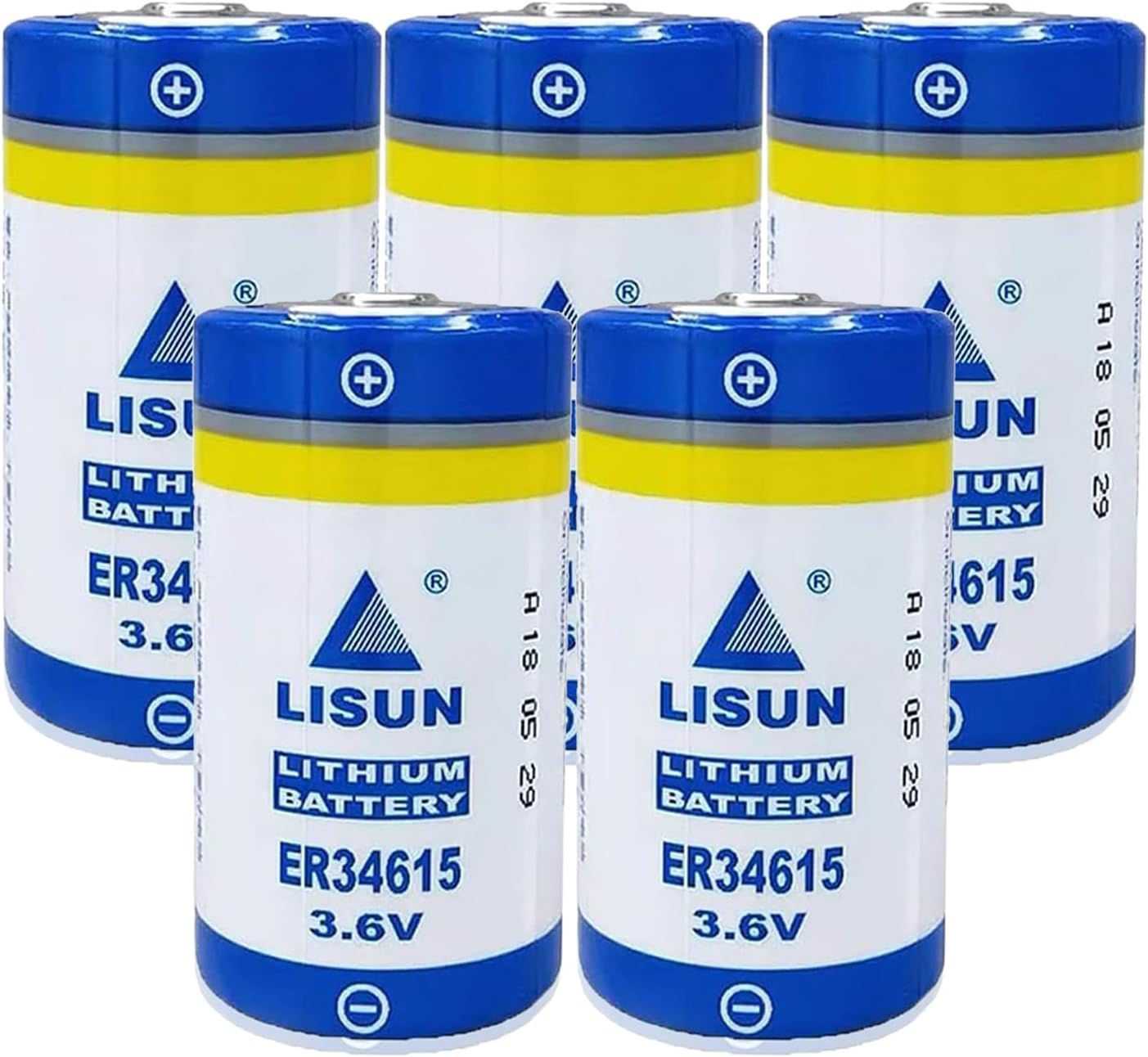 (5 Pack ER34615 3.6V D Battery for CNC Machine Tool Programmer, 19000mAh