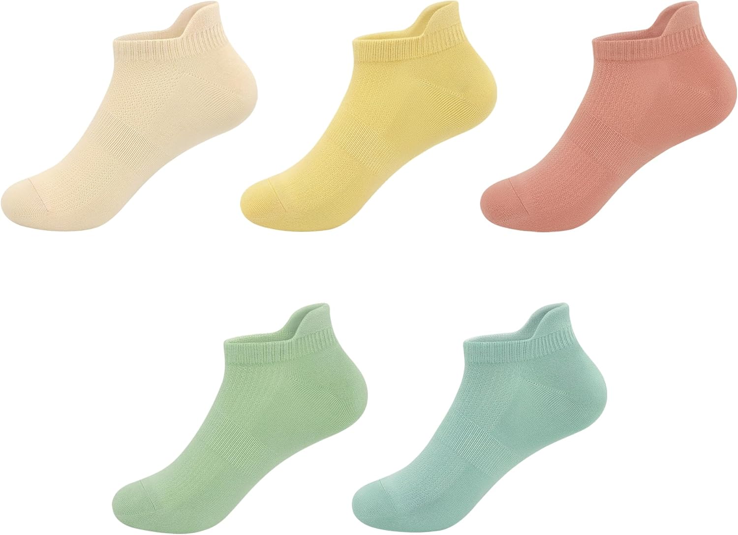 SERISIMPLE Ultra-Soft Viscose Bamboo Kids No-Show Socks Ankle Thin Comfortable Low Cut Socks for Boys&Girls Non Slip 5 Pairs