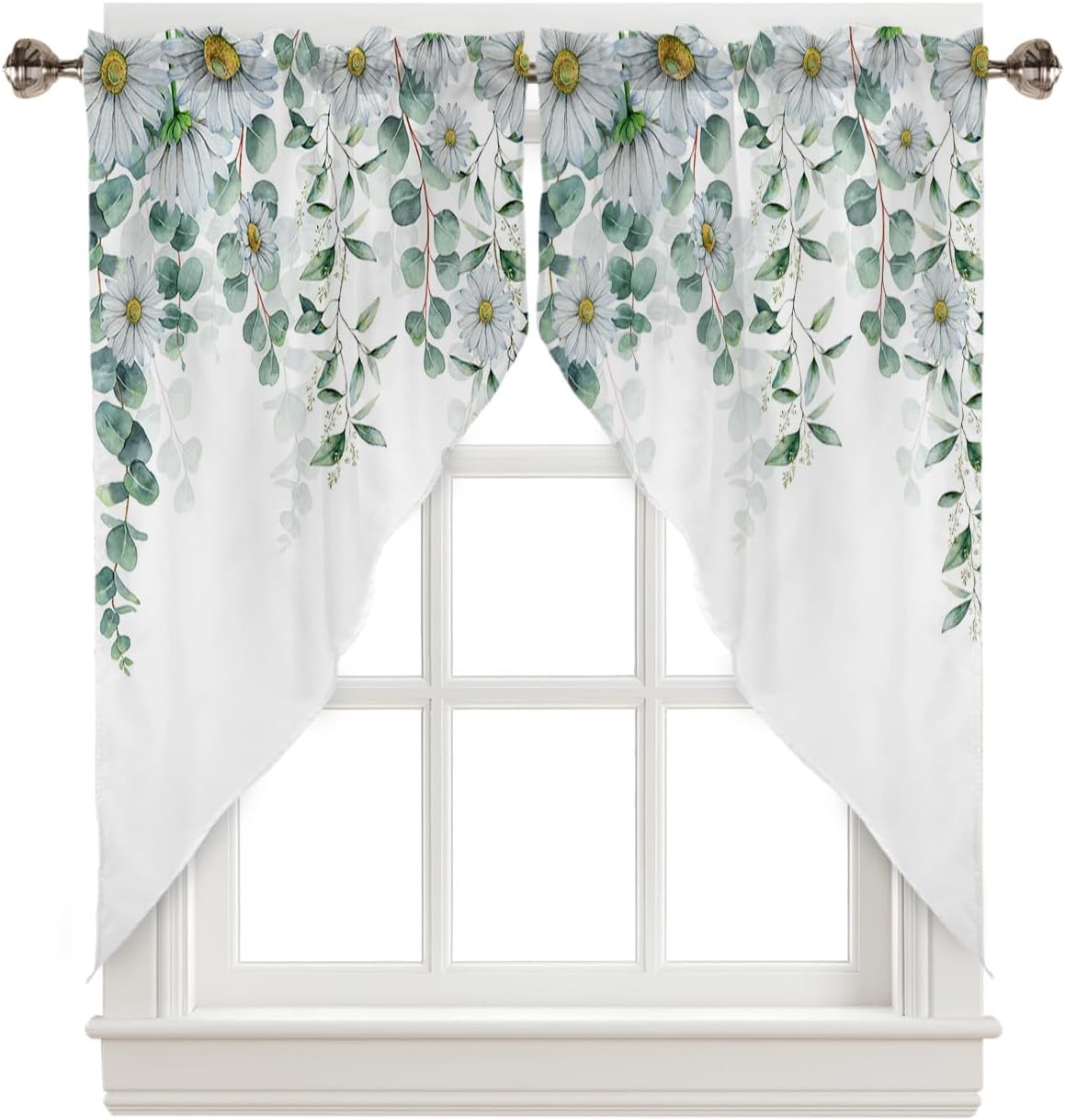 Prime Leader Leaf Swag Valance Curtains Fall Farmhouse