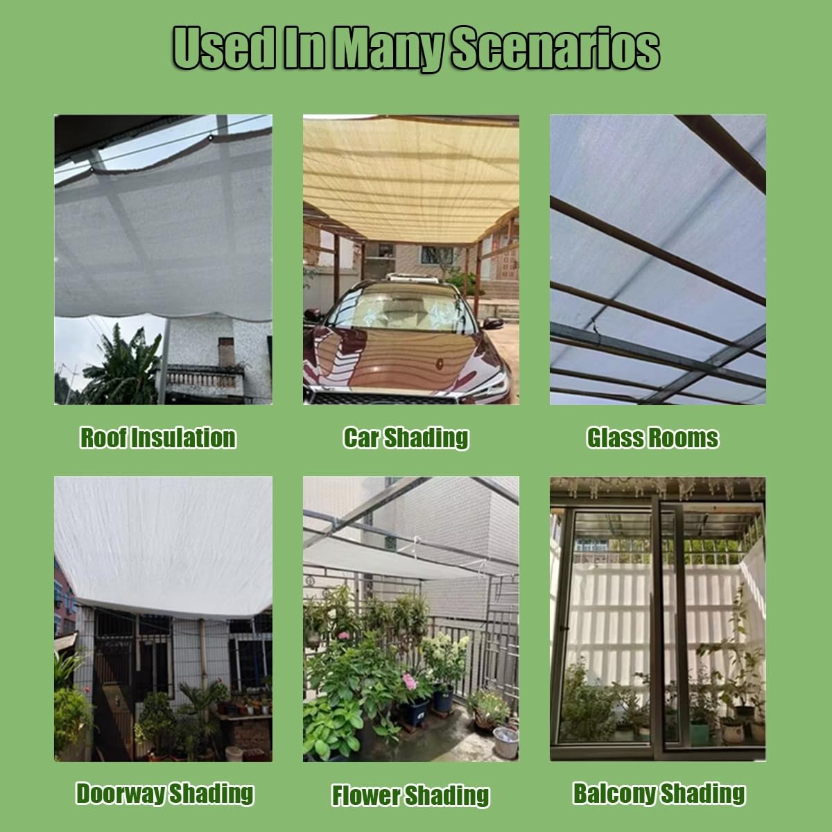 Red De Sombra 50% Tasa De Sombreado Vela De Sombra Blanco Paño De Sombra Con Ojales 1x2m 2x3.0m 3x4m 4x5m 5x6m 6x7m 7x8m 8x9m 9x10m Malla Sombreo Para Flores Plantas Invernadero Patio(1.5x3.0m)