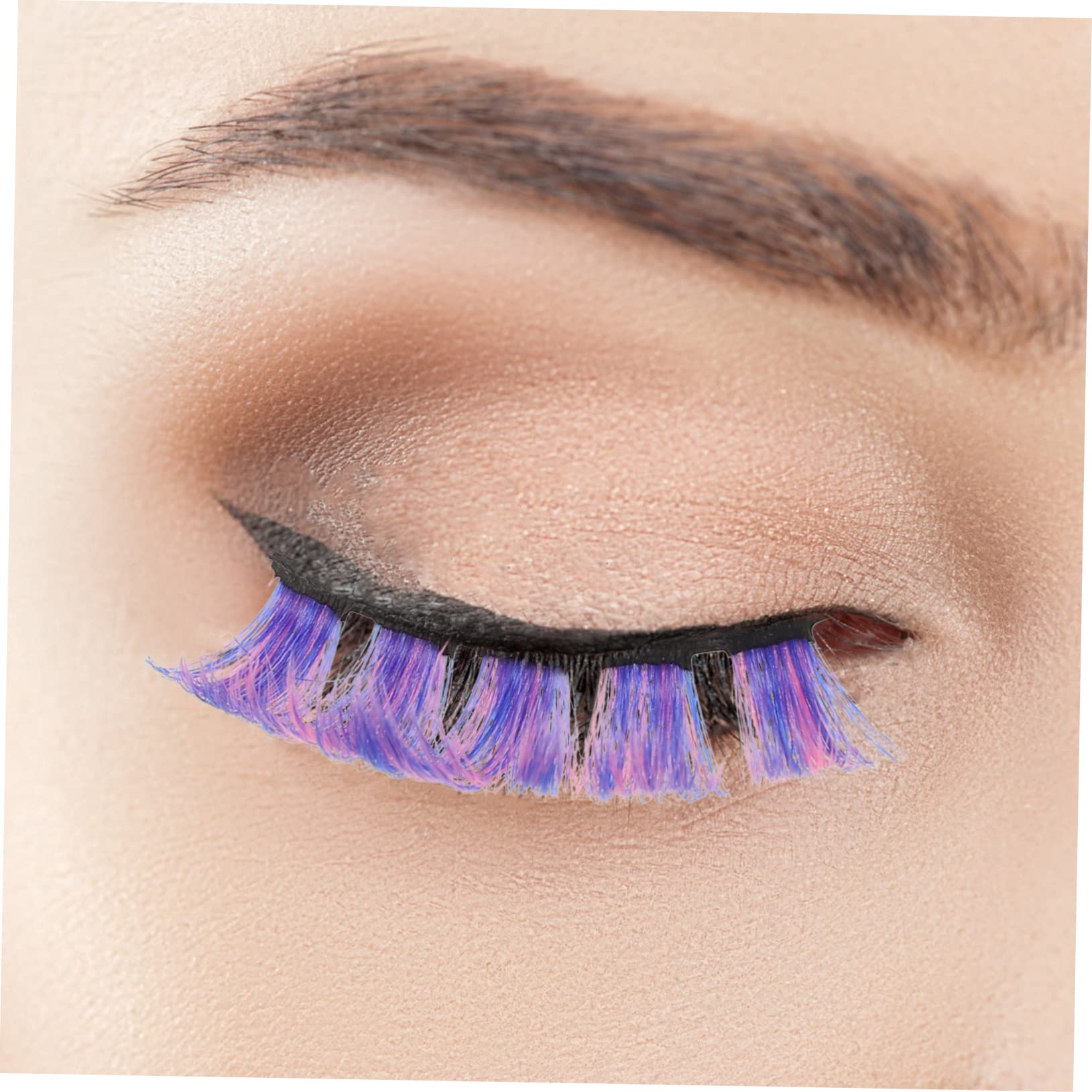 Housoutil Estensioni Ciglia Colorate Curvatura Per Look Naturale Ciglia Sintetiche Morbide e Leggere Per Trucco Giornaliero e Occasioni Speciali