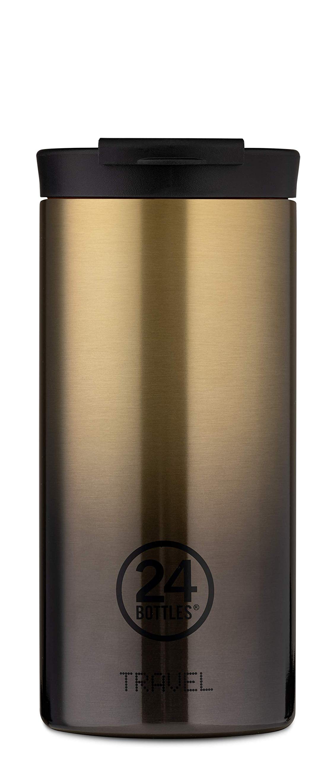 24 Bottles Produktattribut in Isolierter Coffee to go Becher 'Travel Tumbler Glow' aus Edelstahl 600 ML, Farbe:Skyglow