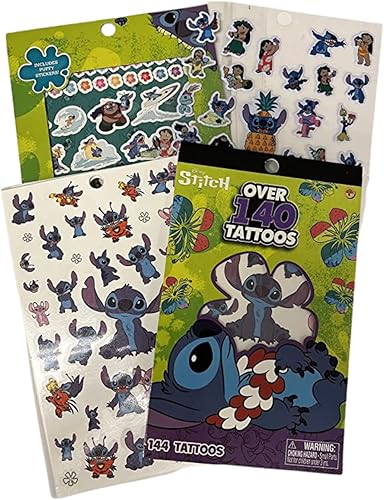 Innovative Designs Disney Lilo & Stitch - Libro de calcomanías | 4 hojas | Más de 300 calcomanías