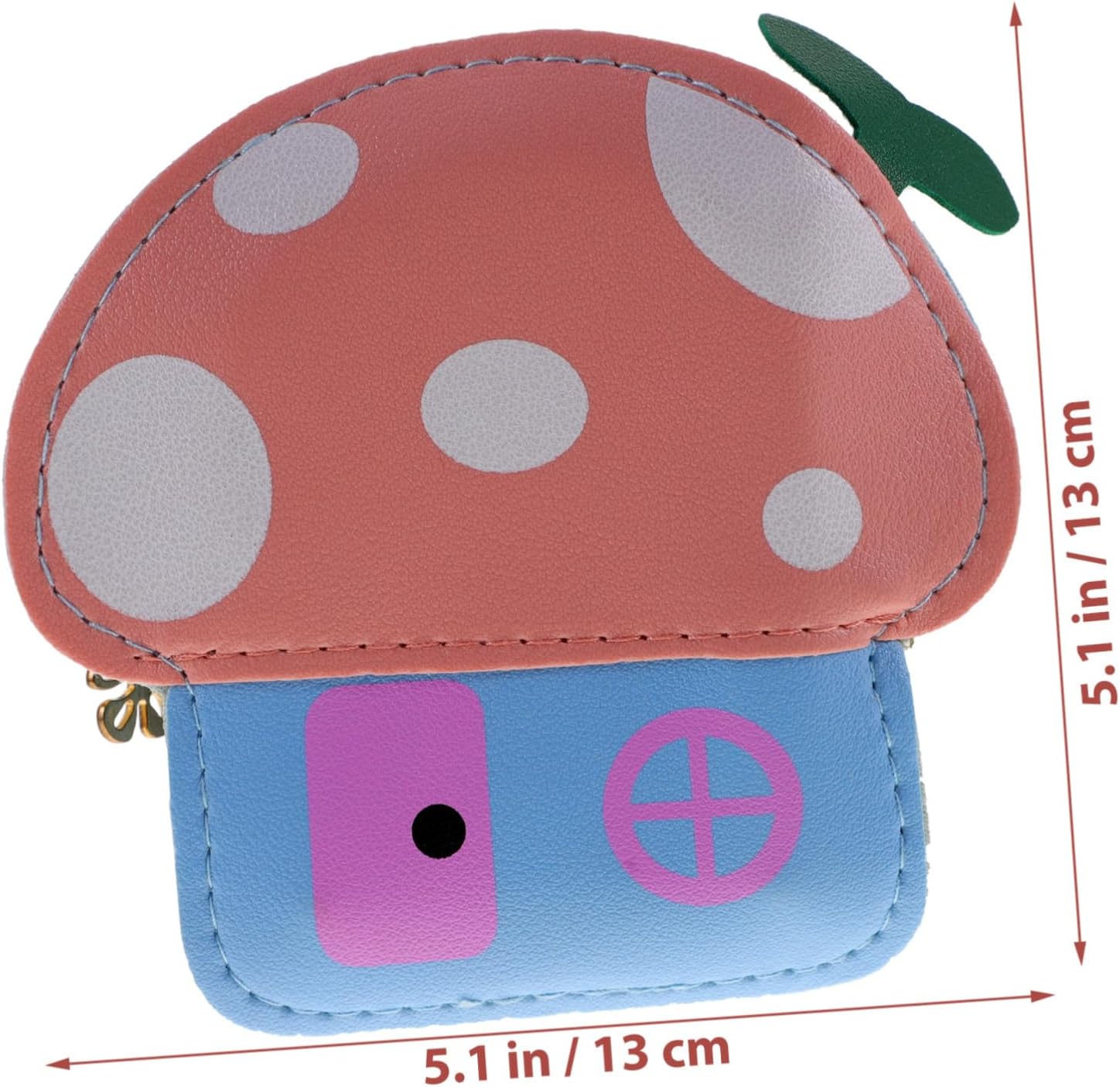 1pc Cute Boys and Girls Shoulder Bag Cartoon Mushroom Shape Coin Bag for Girls Boys Fashionable Coin Purse Random Color