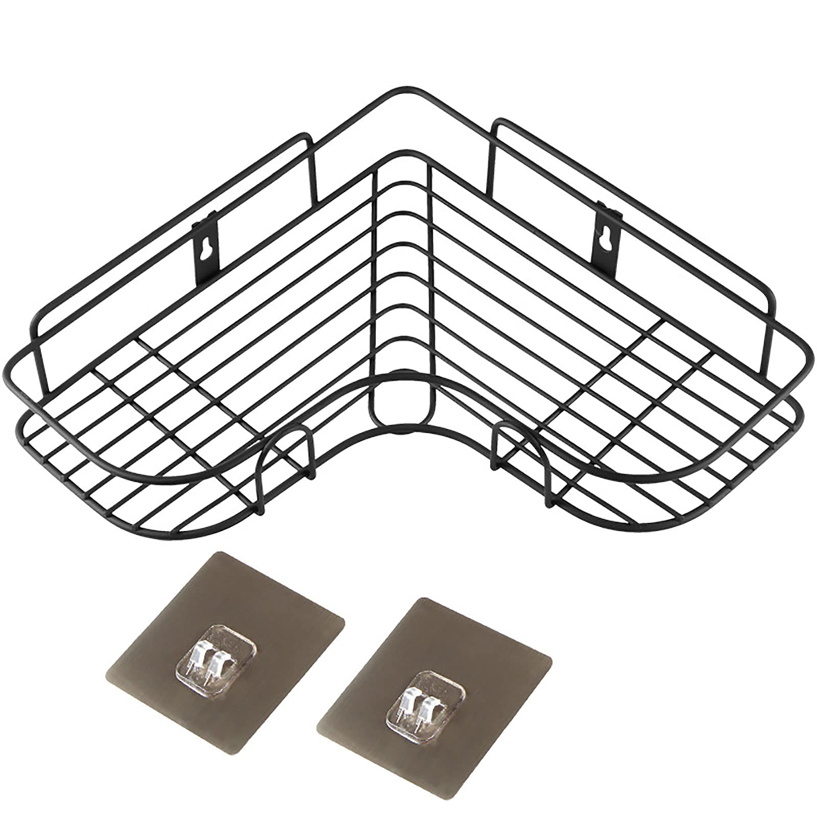 Estantes de baño exquisitos Estante de Esquina de Ducha Baño Autoadhesivo Sin perforación Montado en la Pared Caddy de Ducha Almacenamiento para baño Cocina