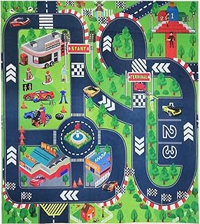 لعبة طريق وسيارات للاطفال,لعبة 2×1 سيارات + طريق ، سجادة لعب للاطفال 70×80 ، رائعة للعب بالسيارات والالعاب، سجادة كبيرة الحجم و ممتعة للاطفال , لعبة تعليمية للاطفال - تعلم واستمتع بامان