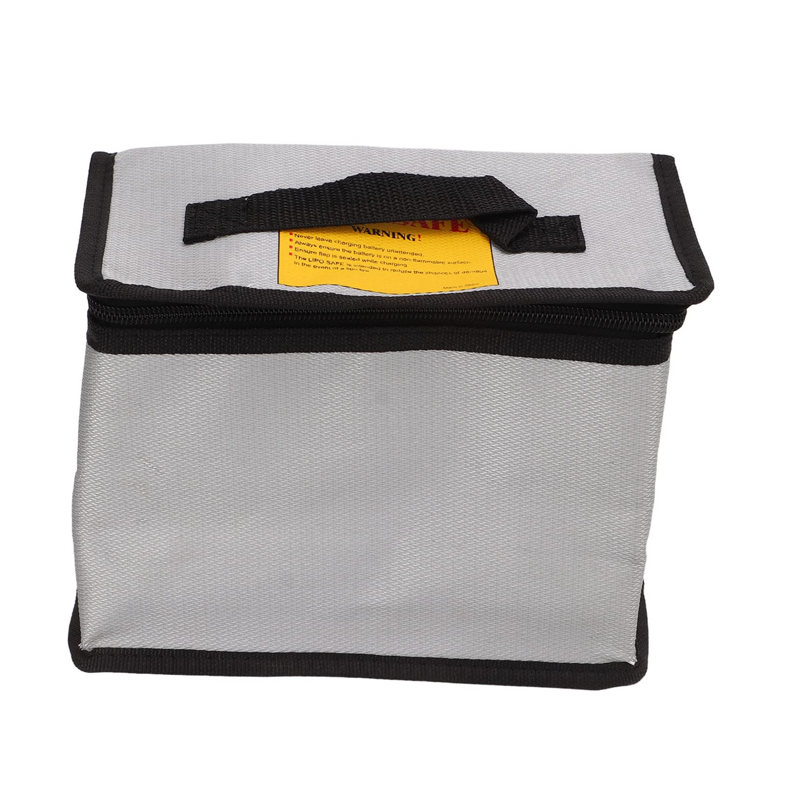 3PCS Lithium Battery Bag with Zipper Portable Fireproof Explosionproof Battery Storage Pouch for Charging and Travel PVC Fiber Material 3 Pack