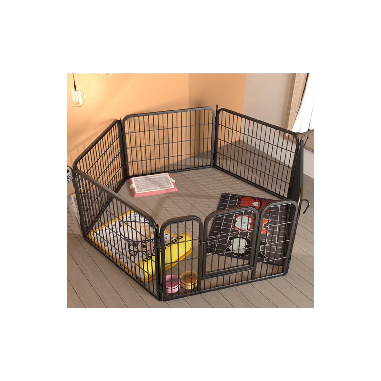 Enclos de jeu polyvalent amovible et modulable pour chiot