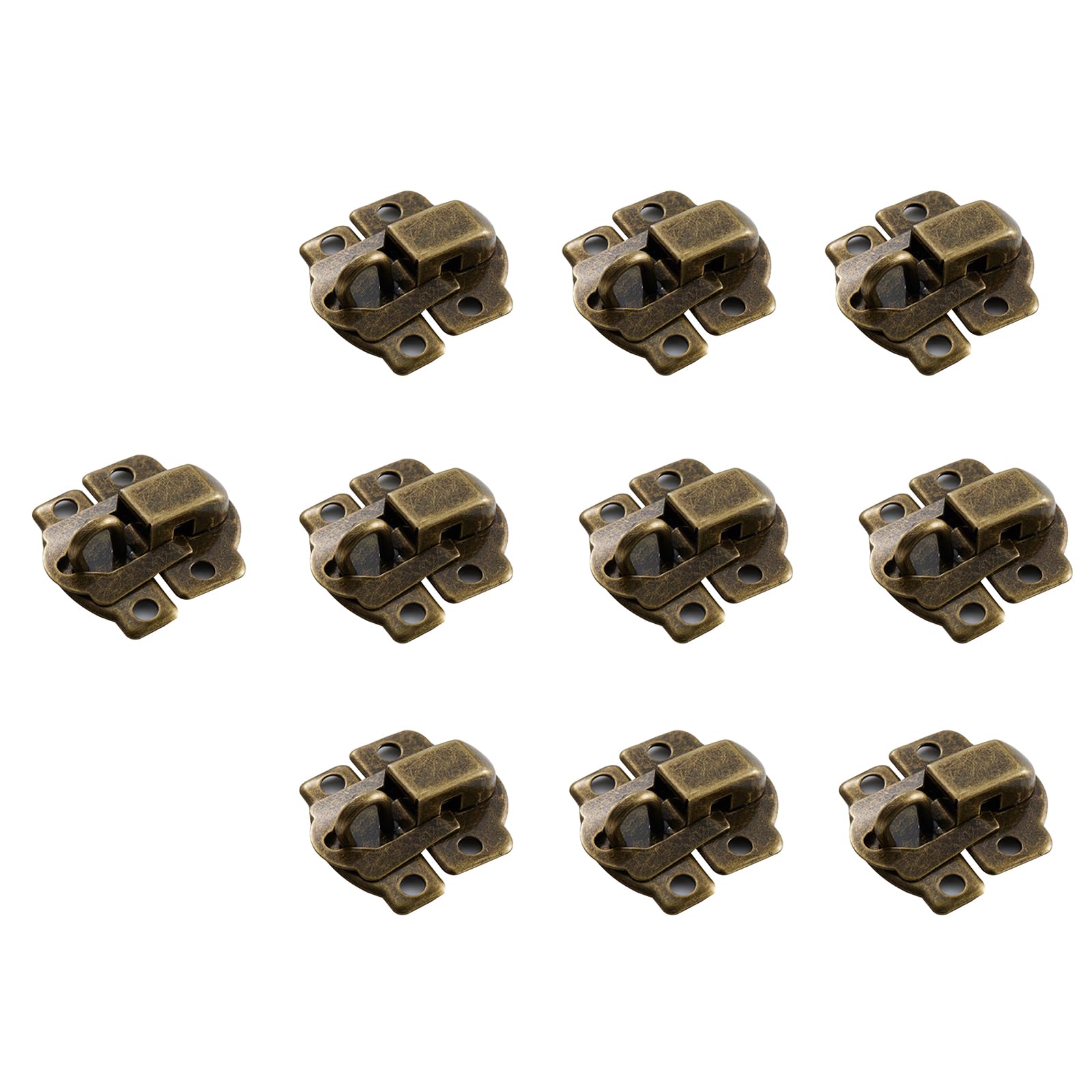 10 Pcs Antique Jewelry Box Latches Hasp Vintage Buckle Latch Decorative Hasp Retro Wooden Box Latch Vintage Jewelry