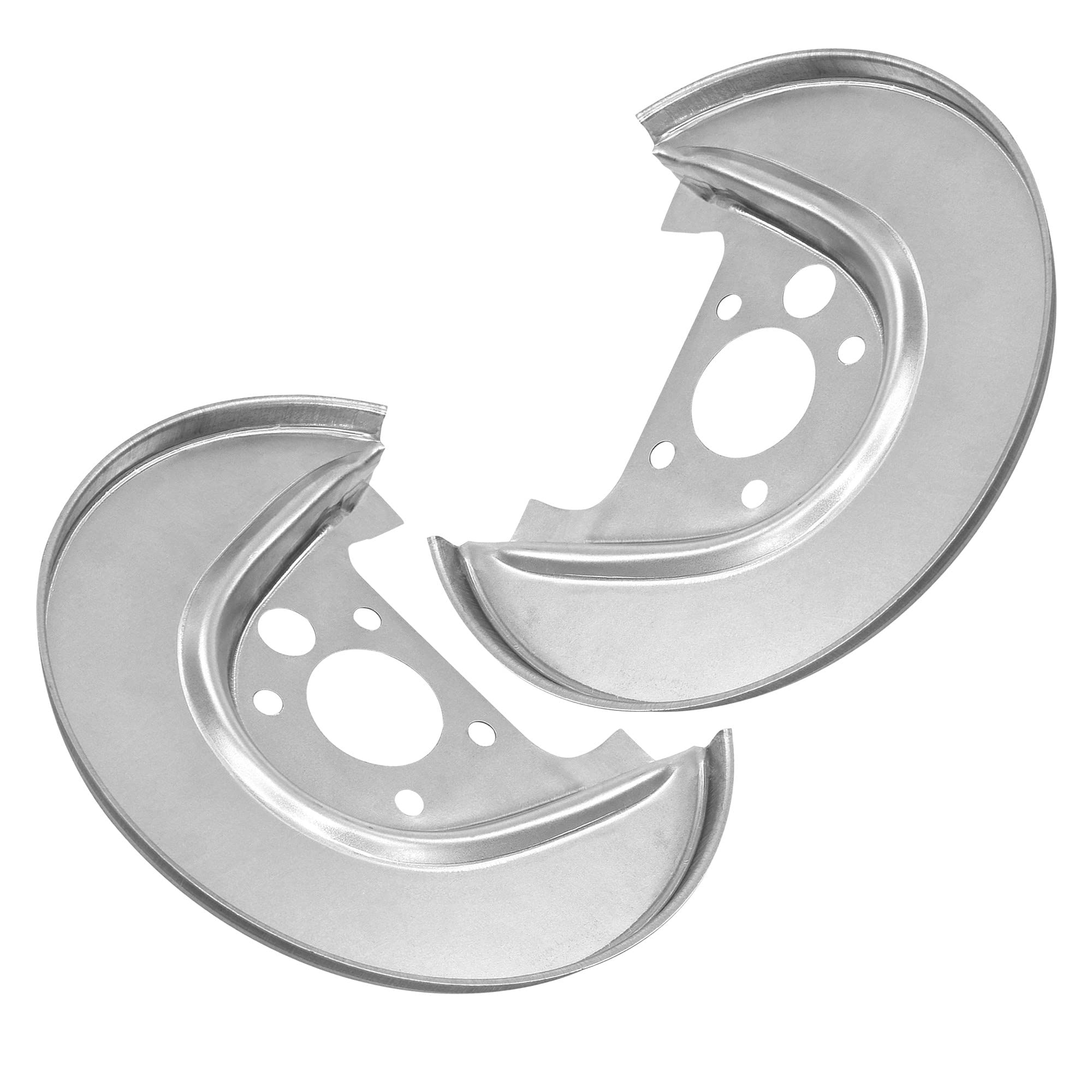 BESTPRICE 2x Ankerblech hinten links & rechts Spritzbelch Deckblech für Bremsscheibe