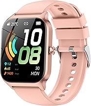 Reloj Inteligente Mujer,1.85" HD Smartwatch Mujer con Llamadas, Whatsapp Notificaciones, Smart Watch con Podómetro/Pulsómetro/SpO2/Monitor de Sueño,115+ Modos Deportes, IP68 Impermeable Rosa