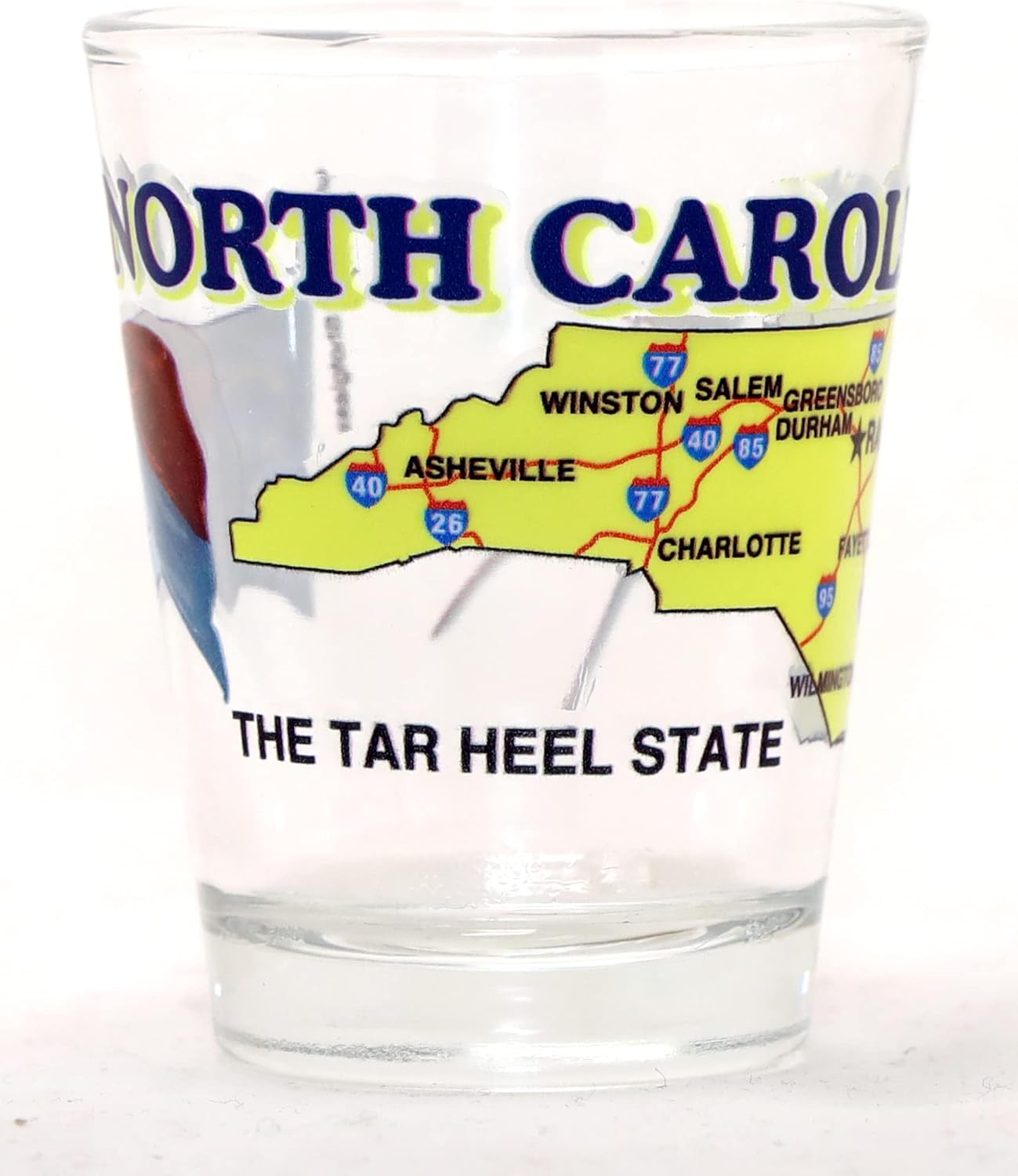 World By Shotglass North Carolina United States USA Souvenir Boxed Shot Glass Set (Set of 6)